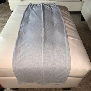 Grey Bodycon Pencil Maxi Skirt